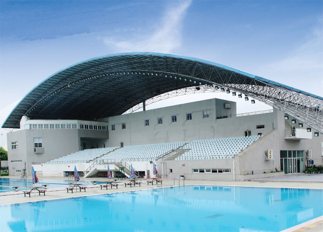 蛟河游泳馆网架